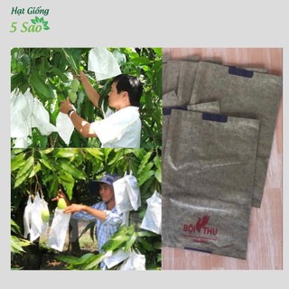 100 Túi bọc Xoài giấy màu,Túi bọc Xoài giấy trắng Đài Loan cỡ lớn ( 21X32 cm )