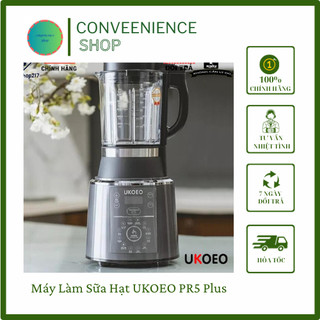 Máy làm sữa hạt ukoeo pr5 plus, máy làm sữa hạt ukoeo pr5s - nắp inox- bảo hành 12 tháng