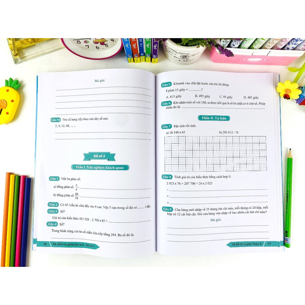 Sách - 36 Đề Ôn Luyện Toán 4 - Biên soạn theo chương trình GDPT mới - ndbooks