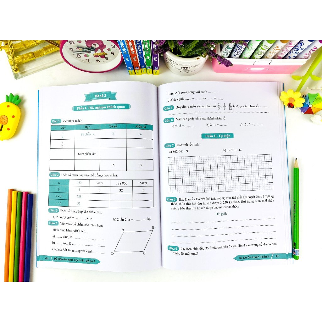 Sách - 36 Đề Ôn Luyện Toán 4 - Biên soạn theo chương trình GDPT mới - ndbooks