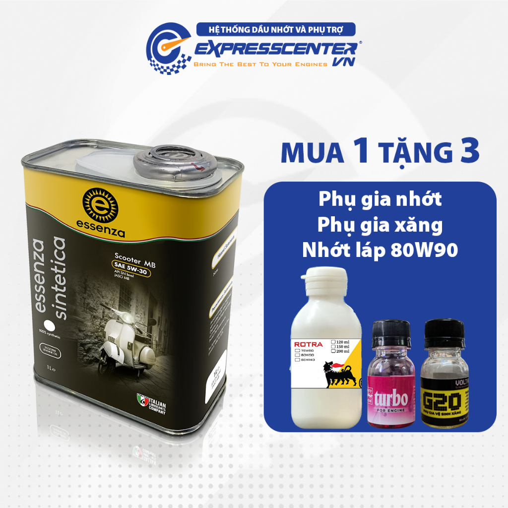 Dầu Nhớt Xe Tay Ga Essenza Scooter MB 5W30 800ml