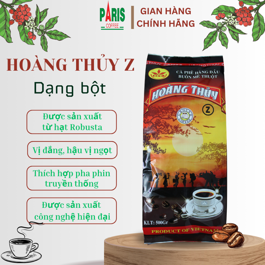 Cà phê pha phin Hoàng Thủy Z - Đen đắng, đậm đà