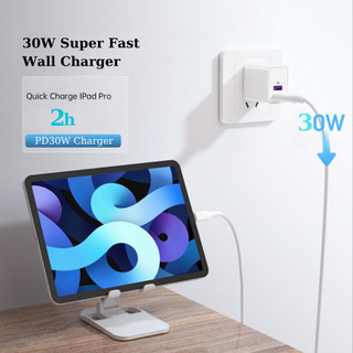 Củ Sạc Nhanh Ecomama, PD30W 2 Cổng USB QC3.0 Và Type-C