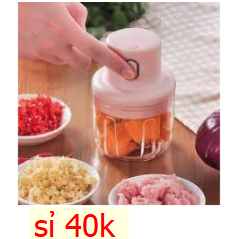 Máy xay mini điện- màu hồng (kr2)