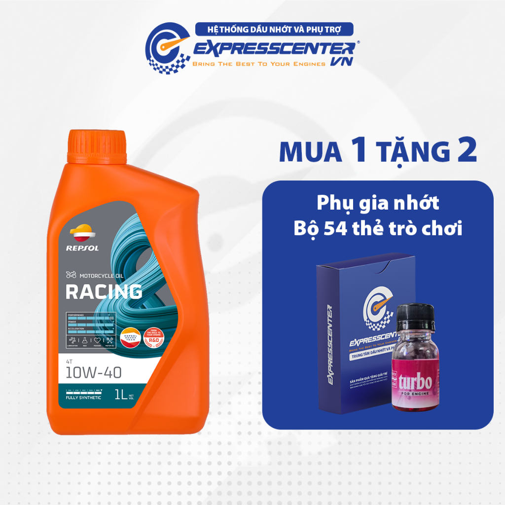 Dầu Nhớt Xe Moto Repsol Racing 10w40 1L