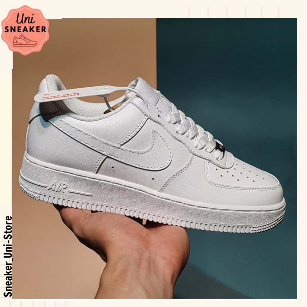 Giày_Nike Air Force 1 Nam Nữ, Giày_Nike AF1 Full Trắng Bản S.Cấp Full Bill Box