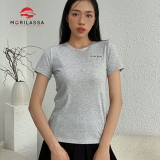 Áo thun nữ basic cổ tròn form suông MORILASSA