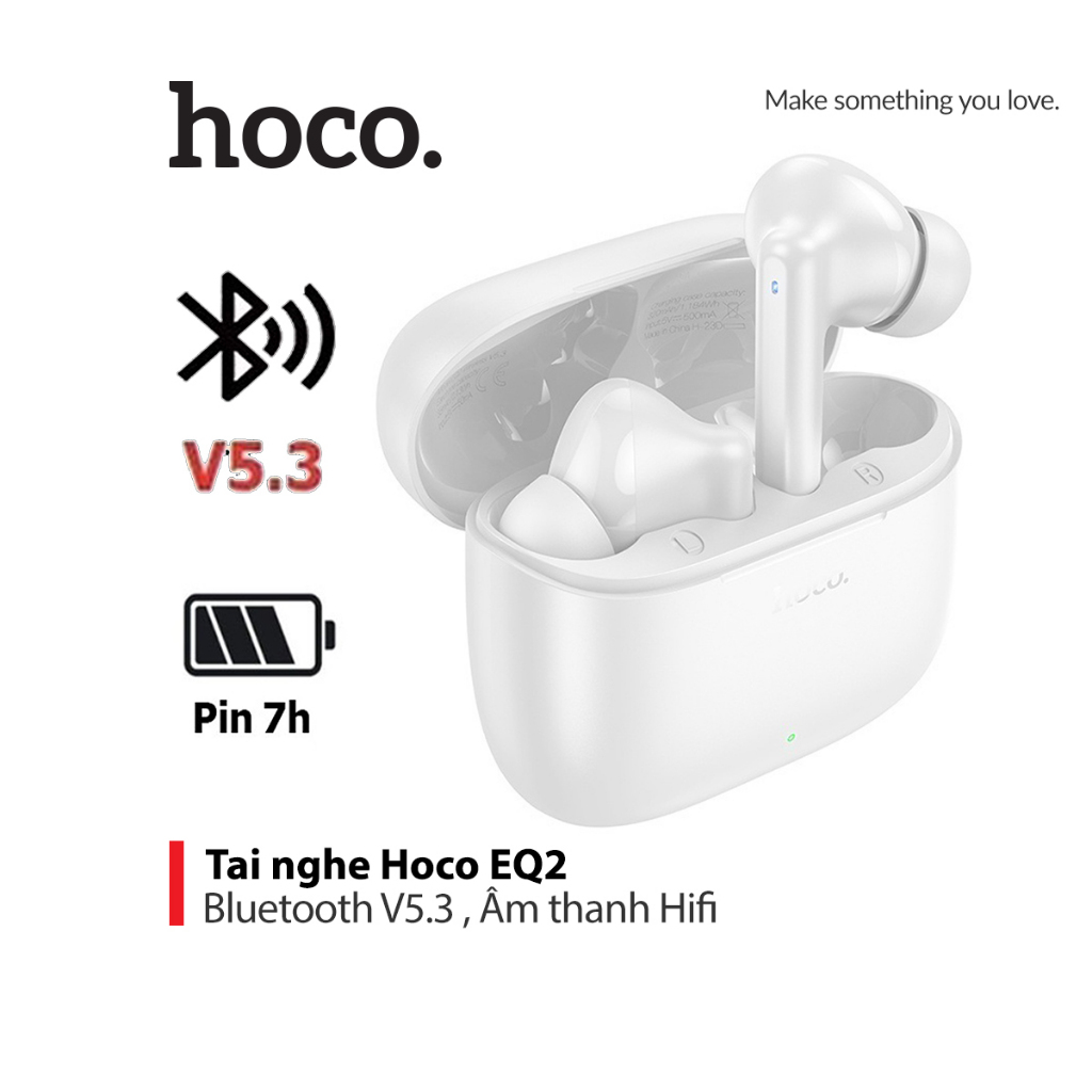 Tai nghe không dây Hoco EQ2 Bluetooth V5.3 âm thanh Hifi thời gian sử dụng lâu