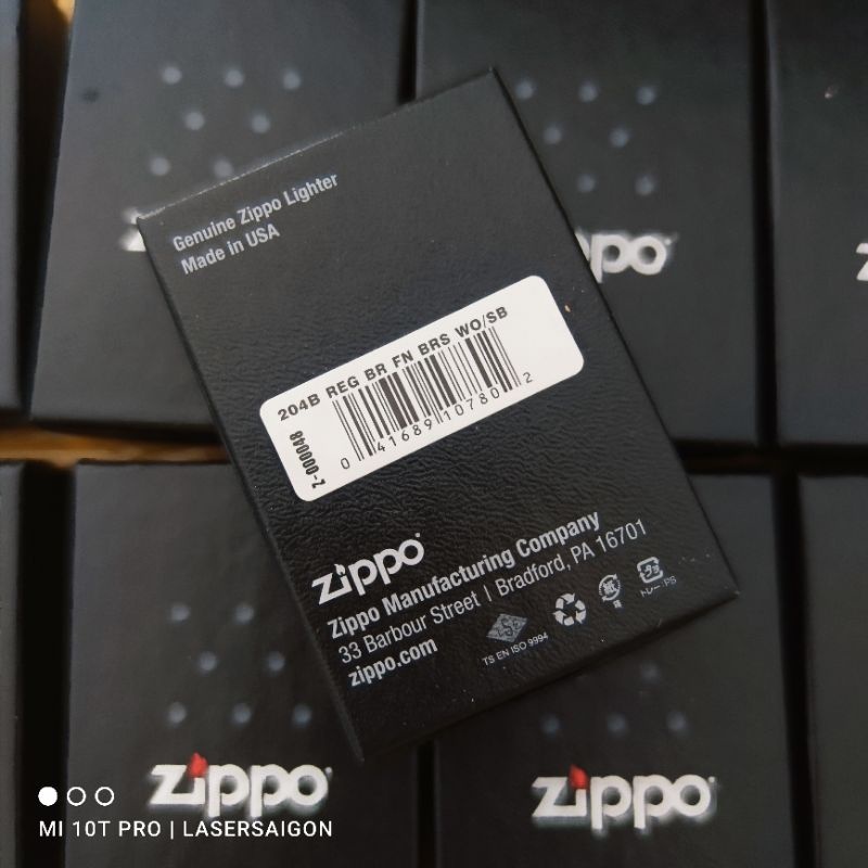 Hộp quà giấy ZIPPO chính hãng