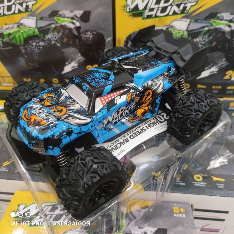 Xe điều khiển RC địa hình tốc độ cao 1/18 +30km/h chống nước, chịu lực va chạm