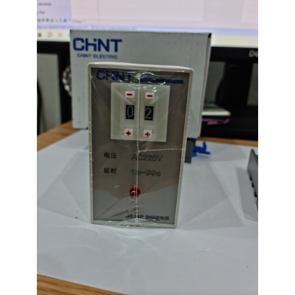 RƠ LE THỜI GIAN CHINT JS14P (1s-99s) điện áp 220V, 380V