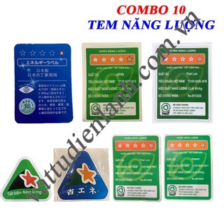 Combo 10 tem năng lượng nhiều loại