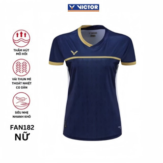 Áo cầu lông Victor nữ mã FAN182 thi đấu và tập luyện chuyên nghiệp cầu lông FAVAHI SPORT