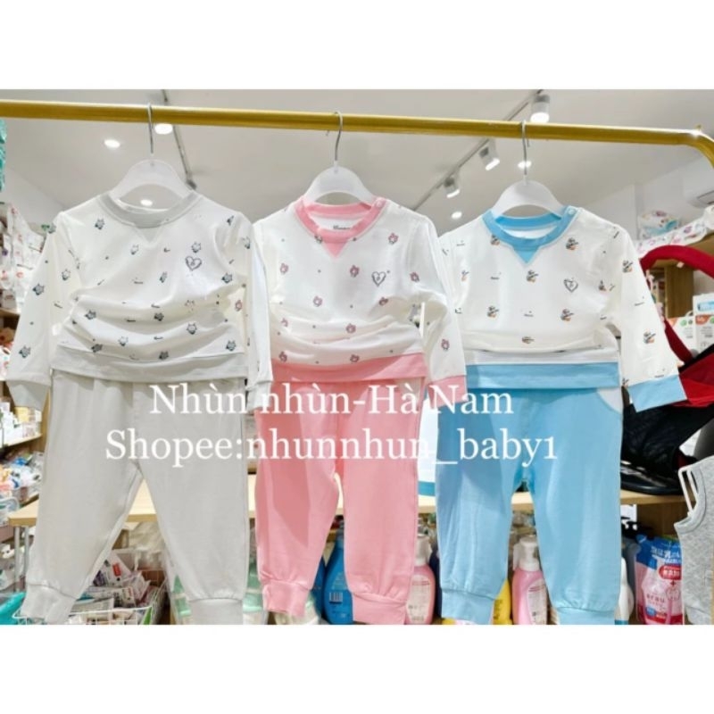 Bộ dài tay Mommom cho bé trai, bé gái từ 6M - 4Y