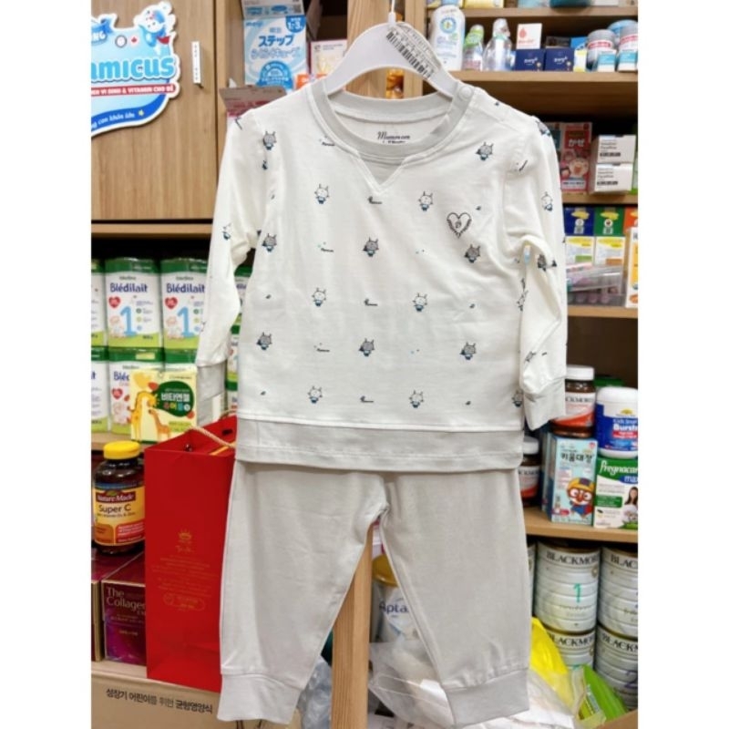 Bộ dài tay Mommom cho bé trai, bé gái từ 6M - 4Y