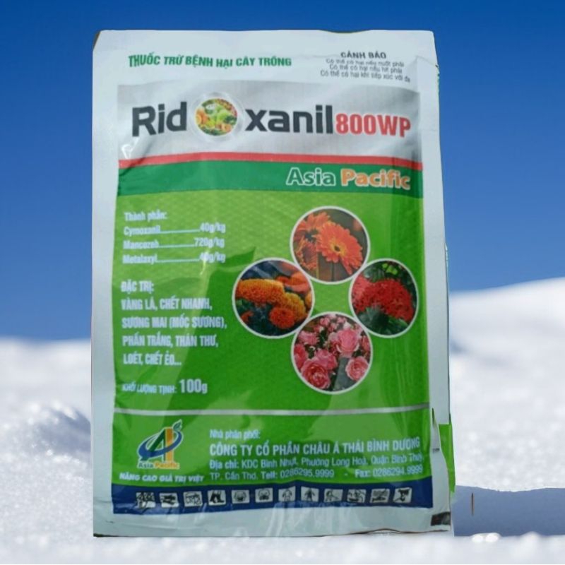 Trừ bệnh cây trồng Ridoxanil 800wp gói 100gr
