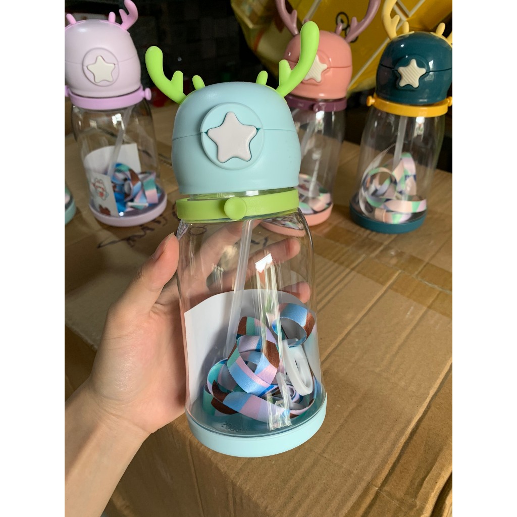 Bình Đựng Nước Sừng Hươu 600ml Cho Bé Yêu Mới 2023