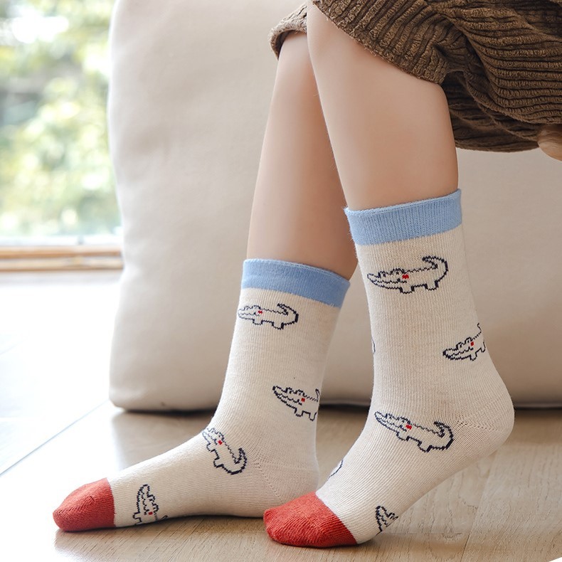 Tất Cho Bé, Set 5 Đôi, Mẫu Xuất Hàn MINLIU Socks Chính Hãng Cottong Mềm Mại, Tất Chân Bé Trai, Tất Chân Bé Gái