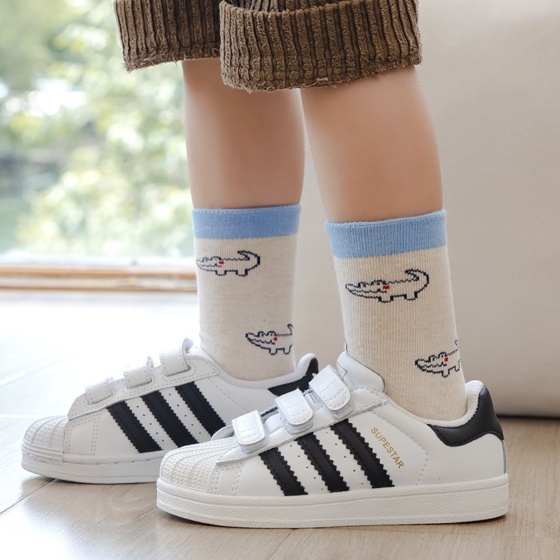 Tất Cho Bé, Set 5 Đôi, Mẫu Xuất Hàn MINLIU Socks Chính Hãng Cottong Mềm Mại, Tất Chân Bé Trai, Tất Chân Bé Gái