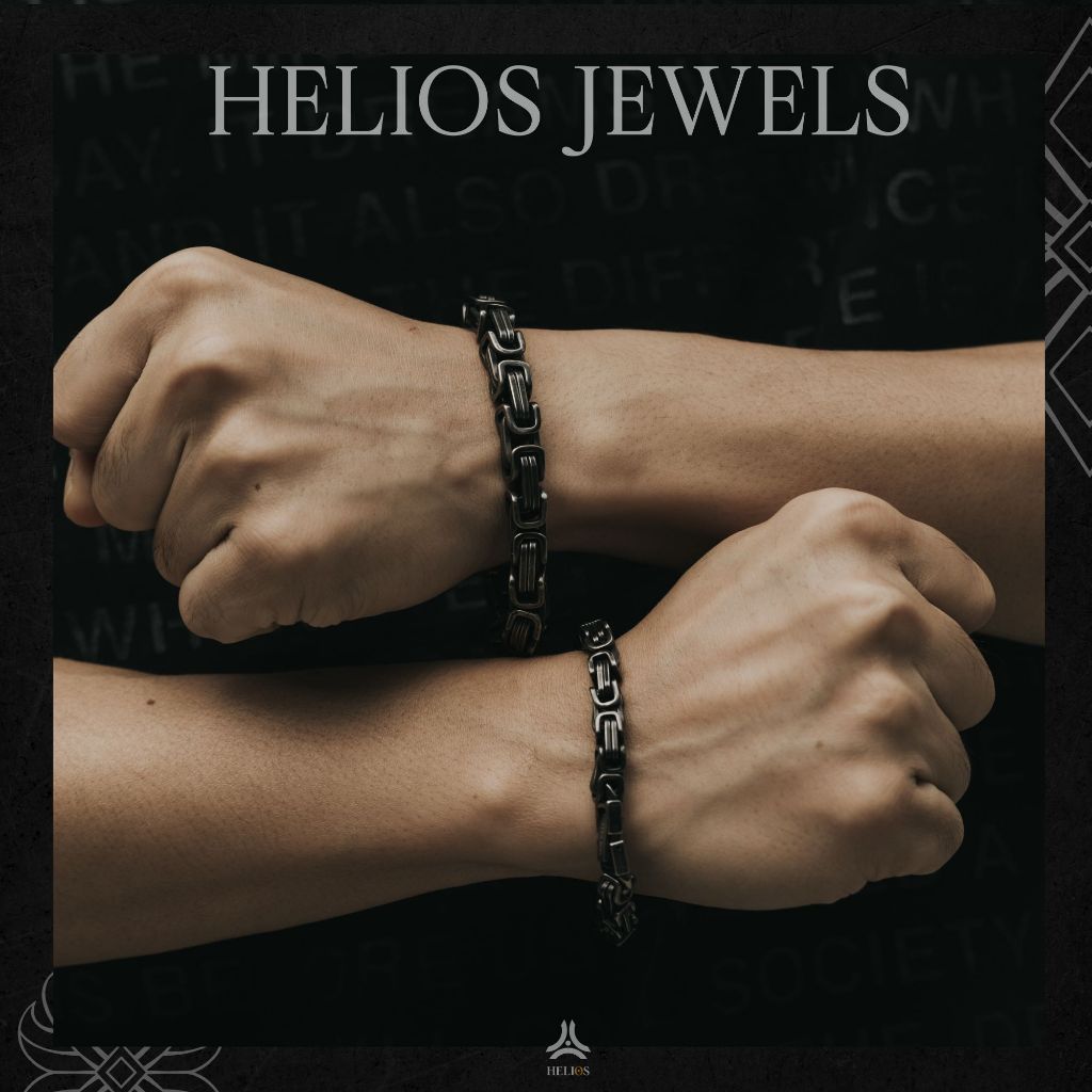 Vòng tay kim loại Helios Chain Black
