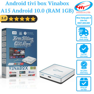 [A15] Android tivi box Vinabox A15 Android 10.0 (RAM 1GB) - Có kèm điều khiển giọng nói