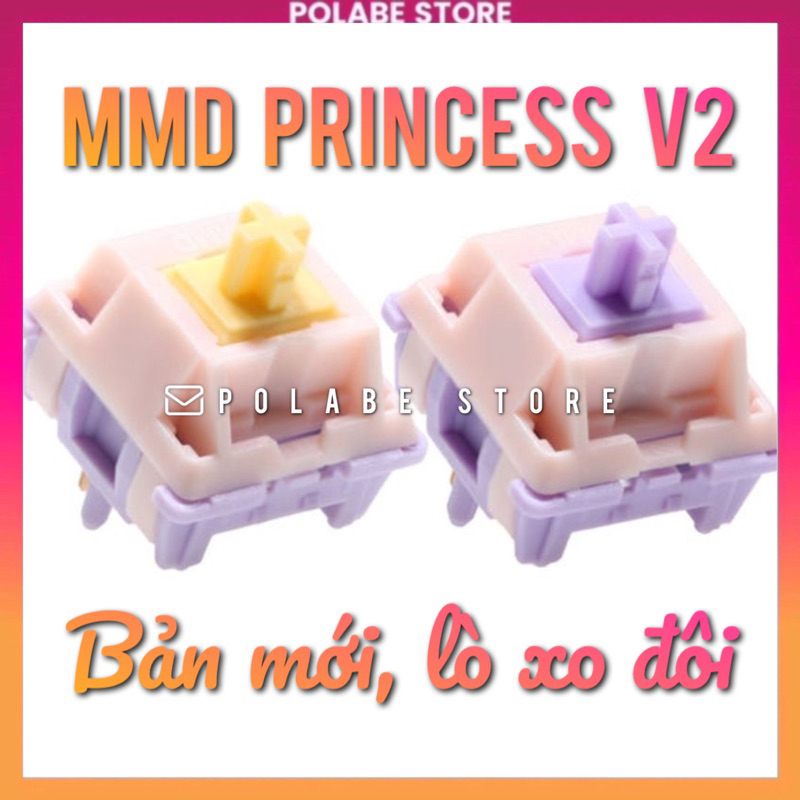 Công tắc MMD Princess V2 linear tactile switch bàn phím cơ mmd Spirit switch - Polabe Store