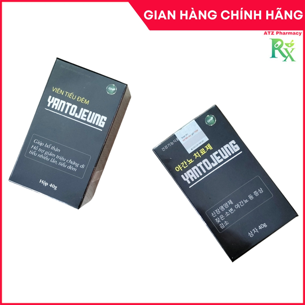 Viên Tiểu Đêm Yantojeung dành cho người lớn có biểu hiện đi tiểu nhiều lần, tiểu đêm (60 viên) - ATZ Pharmacy