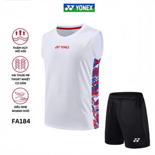 Áo cầu lông, quần cầu lông Yonex mã FA184 chuyên nghiệp mới nhất sử dụng tập luyện và thi đấu cầu lông FAVAHI SPORT 22 F