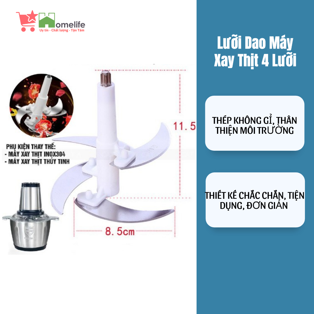 Lưỡi Dao Máy Xay Thịt Dung Tích 2l Dùng Cho Máy Dung Tích 2l