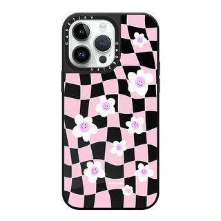 Ốp Lưng CASETiFY | Pink Checkered Flowers | Mirror