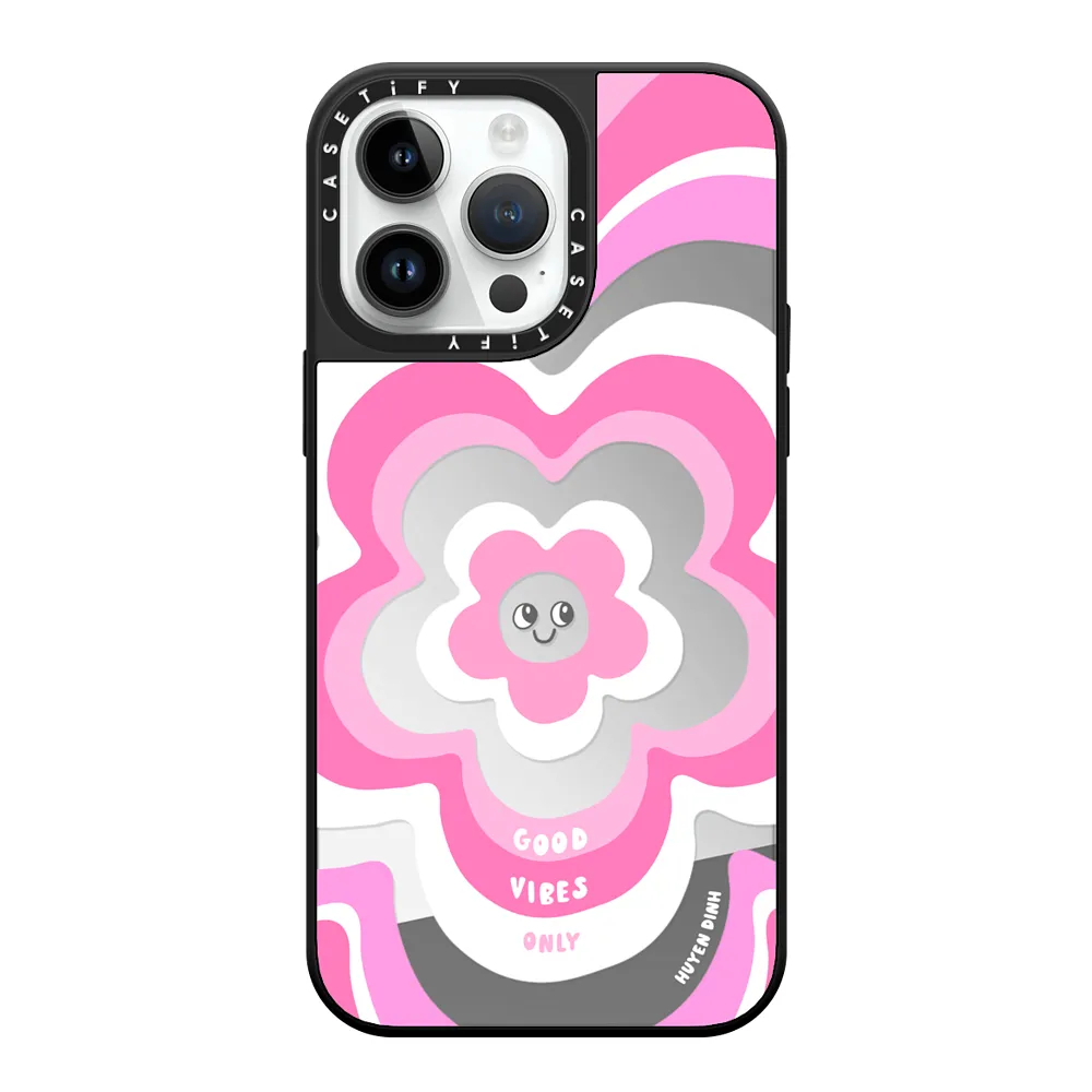 Ốp Lưng CASETiFY  | Pink Y2K Flower Pattern | Mirror