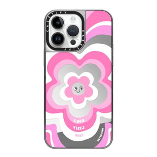 Ốp Lưng CASETiFY  | Pink Y2K Flower Pattern | Mirror