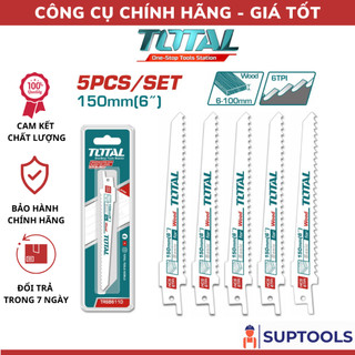 Bộ 5 lưỡi cưa kiếm 150mm cắt gỗ total trsb611d dùng để cưa gỗ