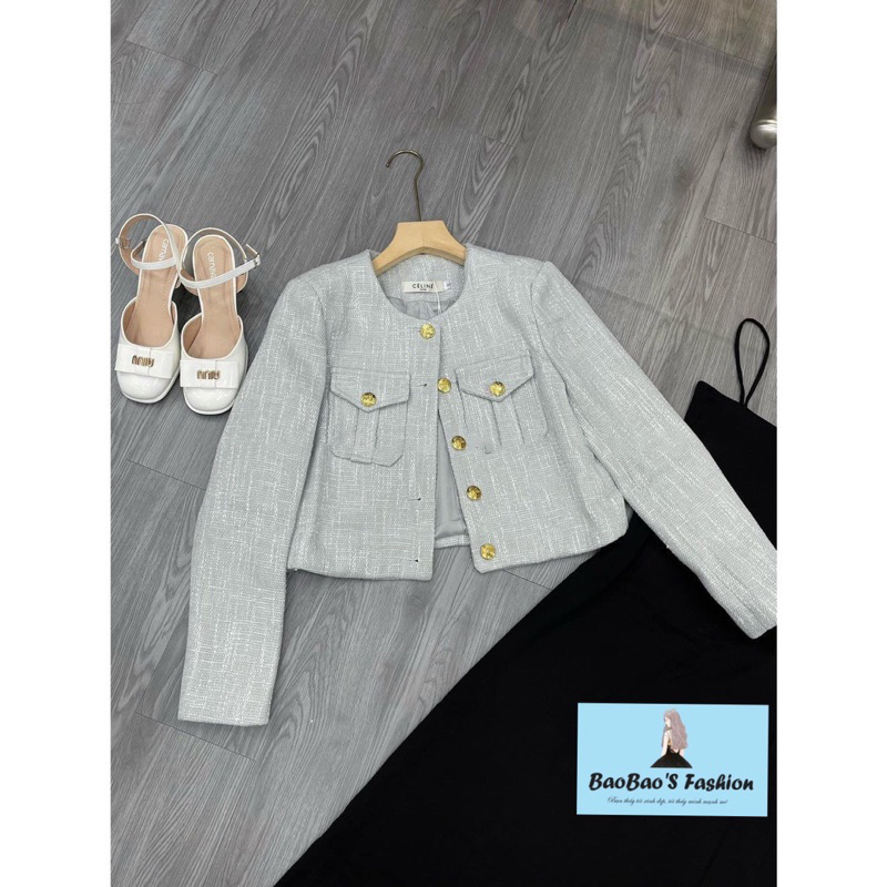 Set đầm đen 2 dây mix áo dạ thanh lịch