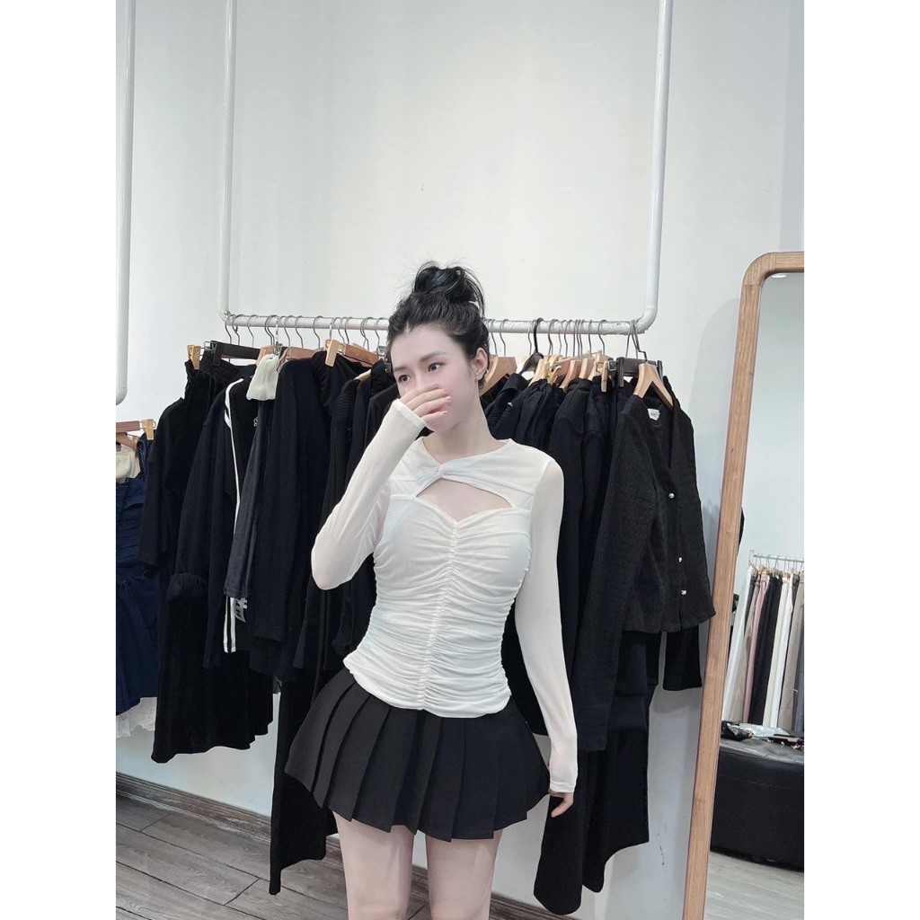 Áo lưới hở ngực sexy, áo lưới phong cách quyến rũ Medolin 241 HH1