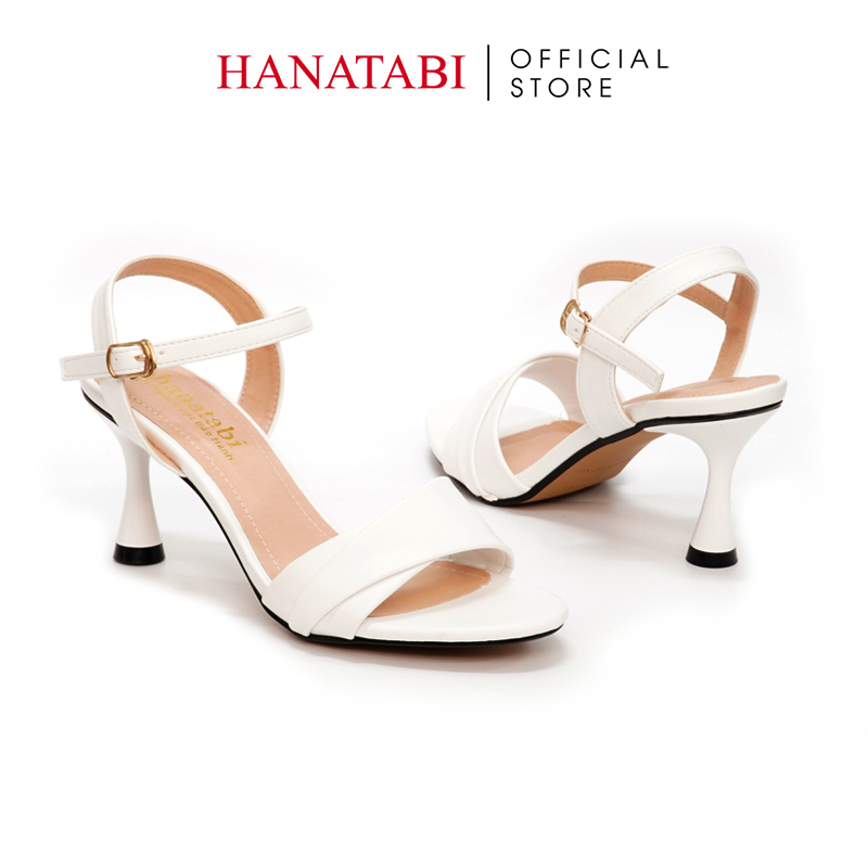Sandal Nữ Hanatabi Quai Ngang 2 Xếp Mũi Tròn Gót Nhọn Cao 7cm Hậu C Mã HNSDG7F913