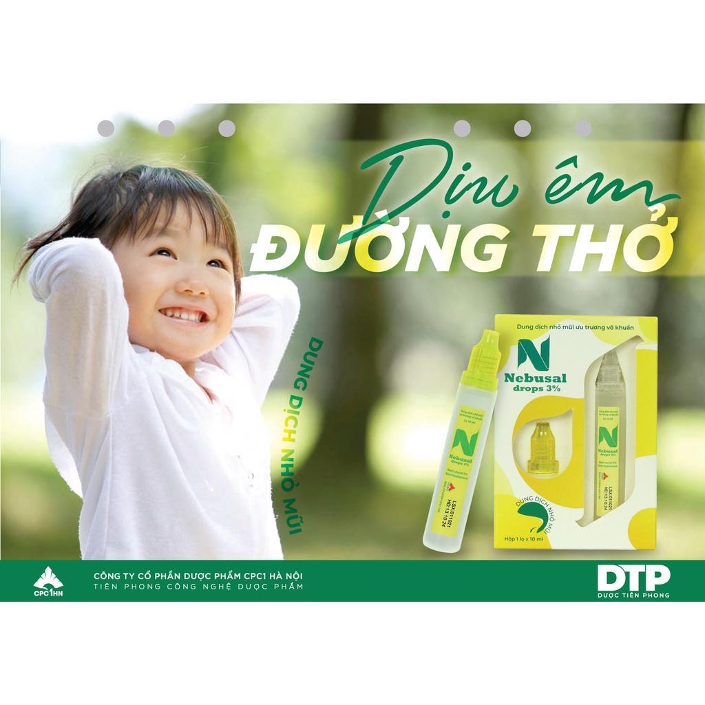 Dung Dịch Nhỏ Mũi Nebusal Drop 3% - Công Thức Vàng Cho Trẻ Em Nghẹt Mũi 10ml