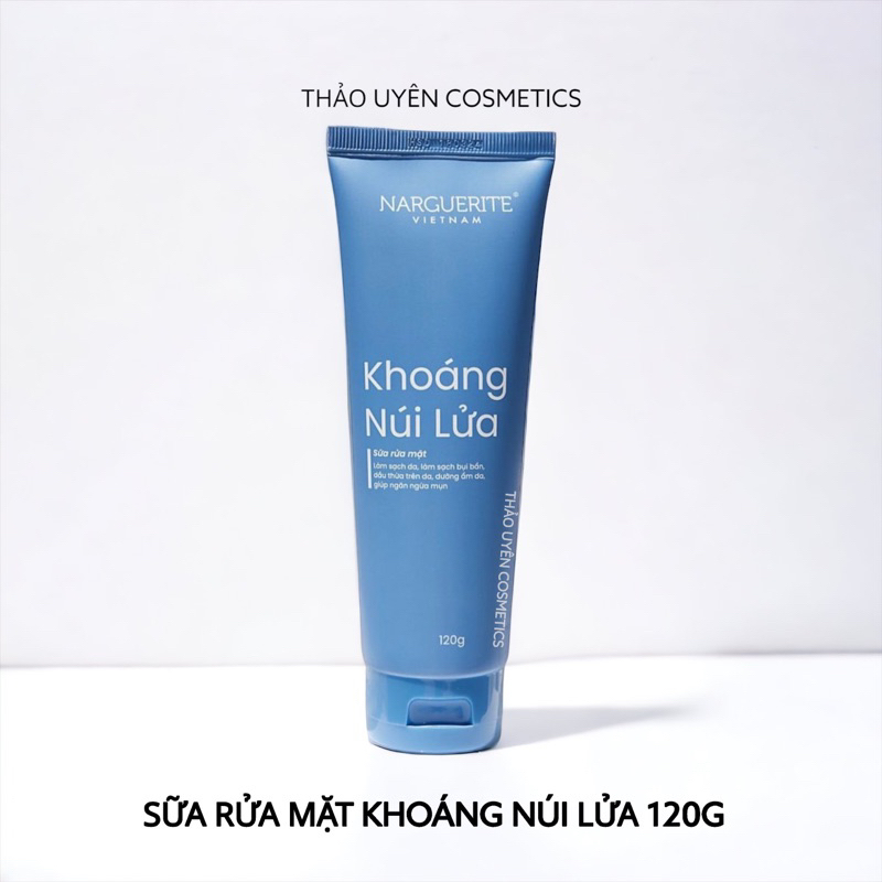 Sữa Rửa Mặt Khoáng Núi Lửa Làm Sạch Da Kiềm Dầu Và Ngăn Ngừa Mụn Narguerite 120g