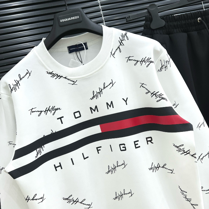 Đô Bộ Tommy HILFIGER Thu đông Dài tay Nam Thu Đông Hot Bộ Tommy Bản Đẹp, Dày dặn nam chất liệu ấm áp