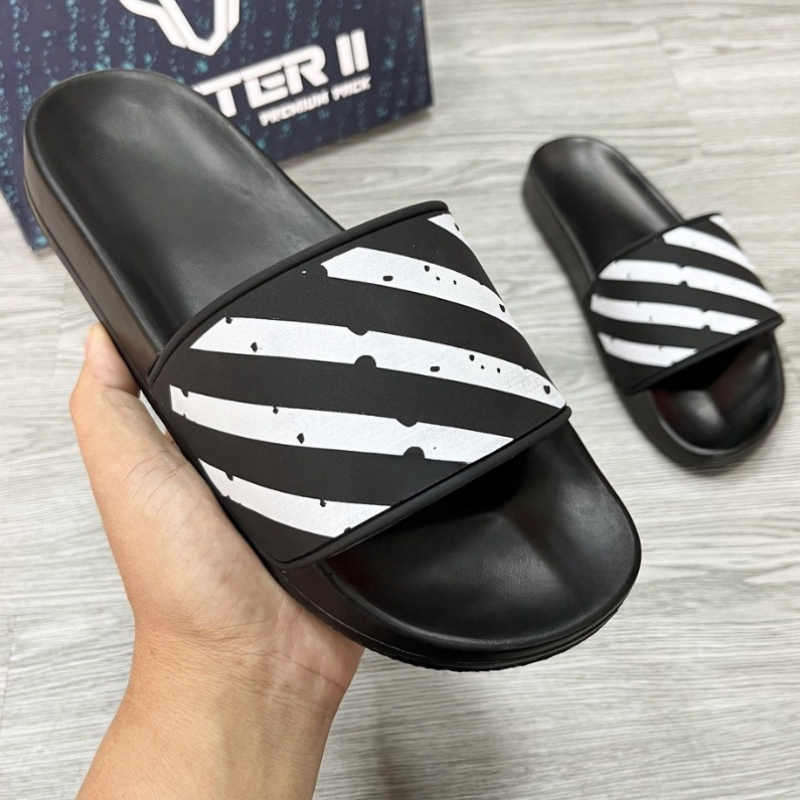 Dép Nam Nữ Quai Ngang OFF WHITE siêu dẹp HOT