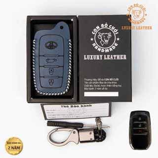 Bao Da Chìa Khóa Xe Toyota  Innova Cross ,Fortuner, camry cũ, Hilux Thông Minh 3 Nút