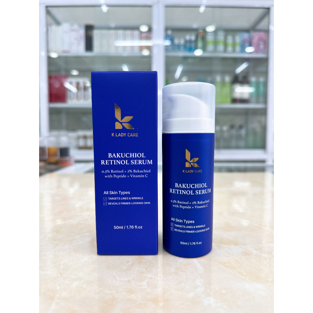 Combo 3 Sản Phẩm Chăm Sóc Da: Nước Hoa Hồng Dr.Pepti Centella Toner,Kem Dưỡng Retinol K Lady và Serum  Bakuchoil.