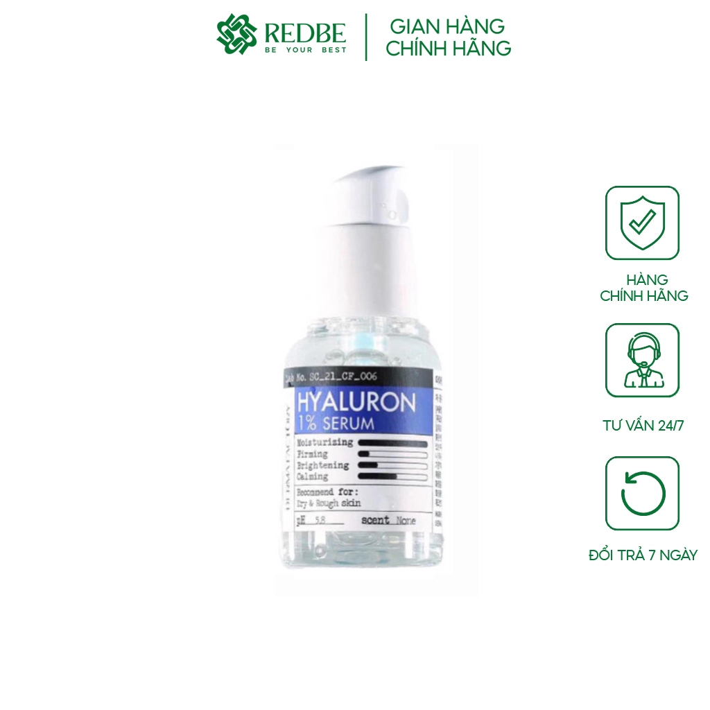 Tinh Chất Dưỡng Ẩm DERMA FACTORY HYALURON 1% SERUM 30ml - MP597