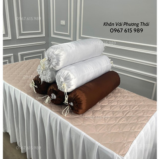 Gối ôm, gối kê chân nhiều màu cho spa chất lụa cao cấp dài 70cm