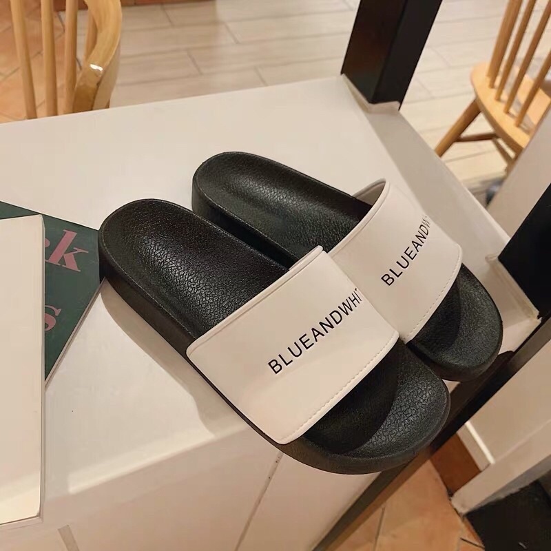 Dép lê nam nữ Blue and white hottrend 2023