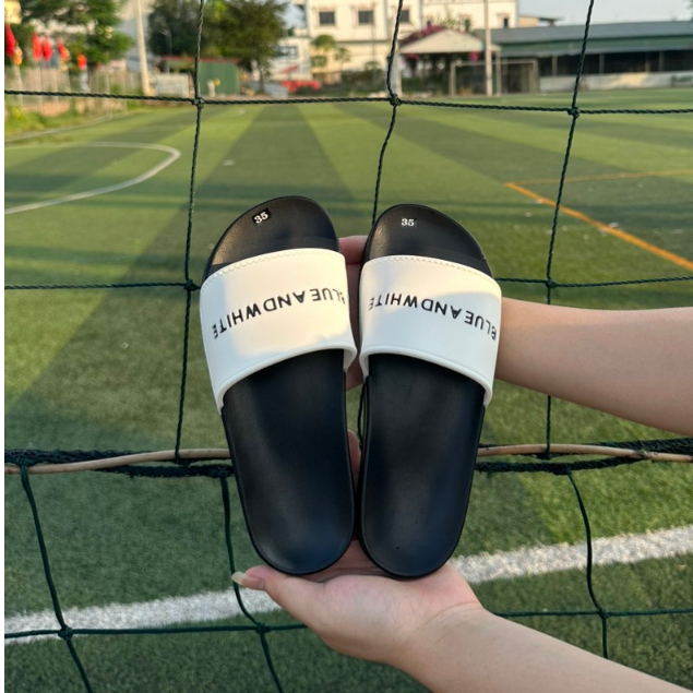 Dép lê nam nữ Blue and white hottrend 2023