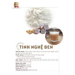 100gr Tinh bột nghệ đen nguyên chất