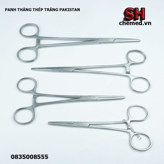 Panh thẳng y tế không mấu thép trắng pakistan dùng trong y tế các size
