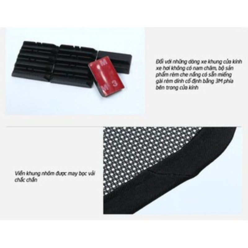 Rèm che nắng theo xe Mazda 3 2004-2009, Premacy, 2015-2019 HB=SD,SD 20-23,HB 20-23 - Bộ 4 tấm dính nam châm hàng loại 1