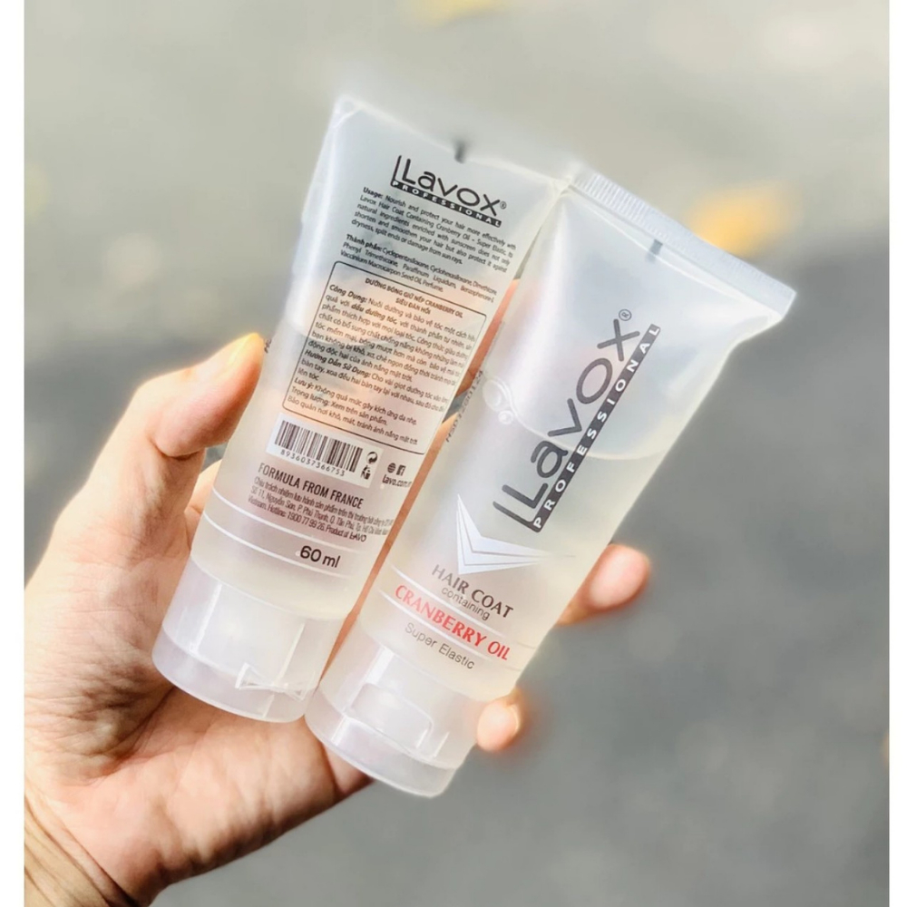 Dầu bóng tóc Lavox dưỡng phục hồi tóc tuýp 60ml